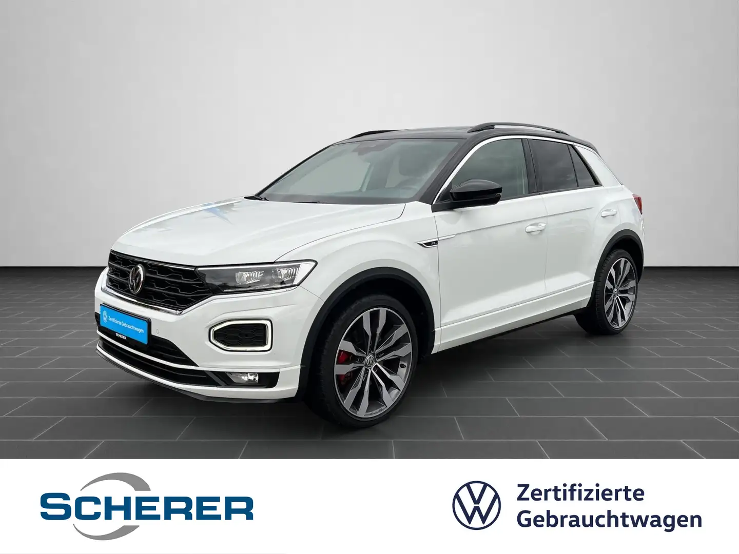 Volkswagen T-Roc 2.0 TSI *Sport* DSG 4MOTION Panoramad. Kam Weiß - 1