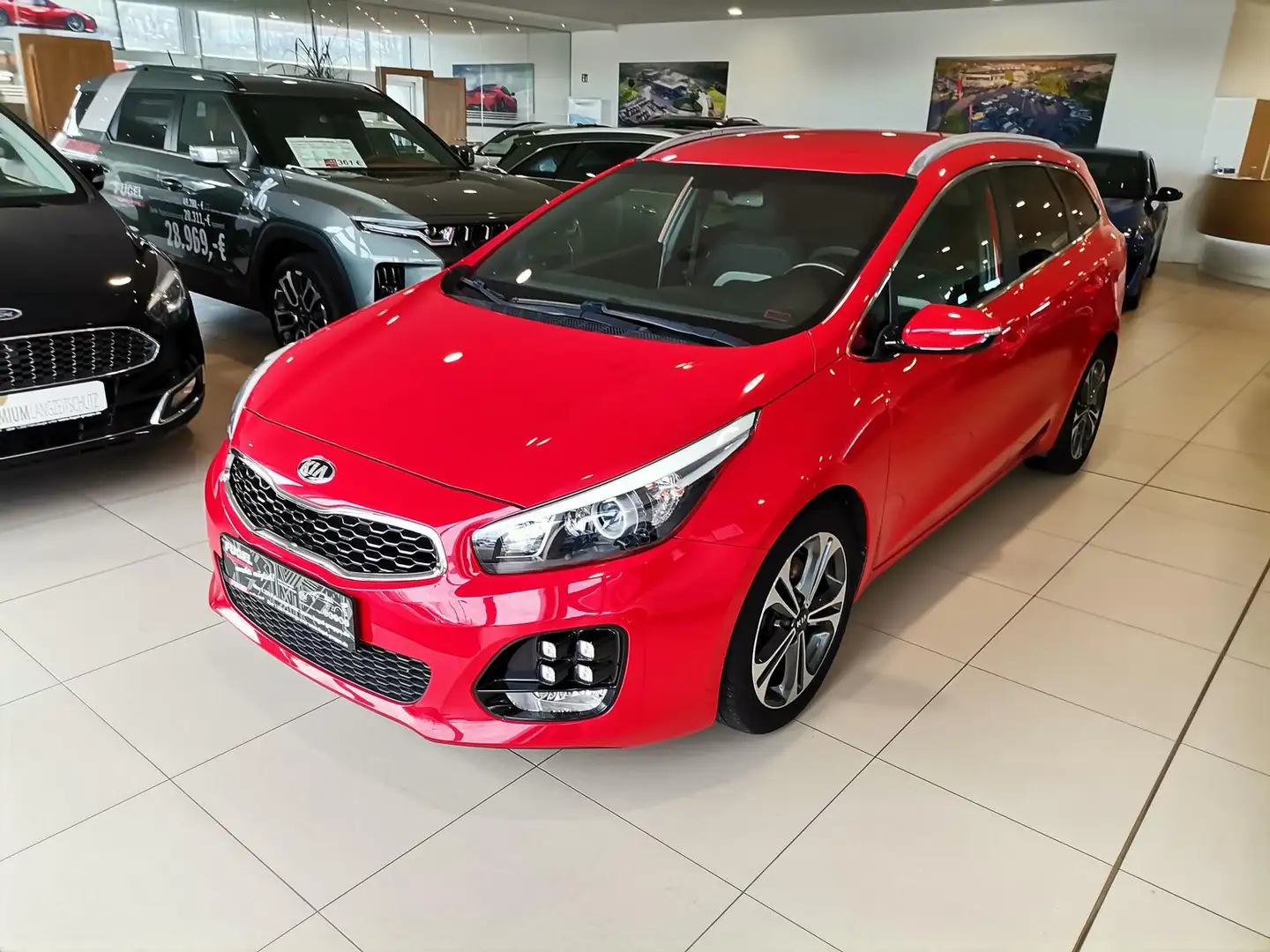 Kia Ceed SW / cee'd SW 1.0 TGDI GT-Line SHZ|Navi|RFK|Lenkradhzg. Rot - 2