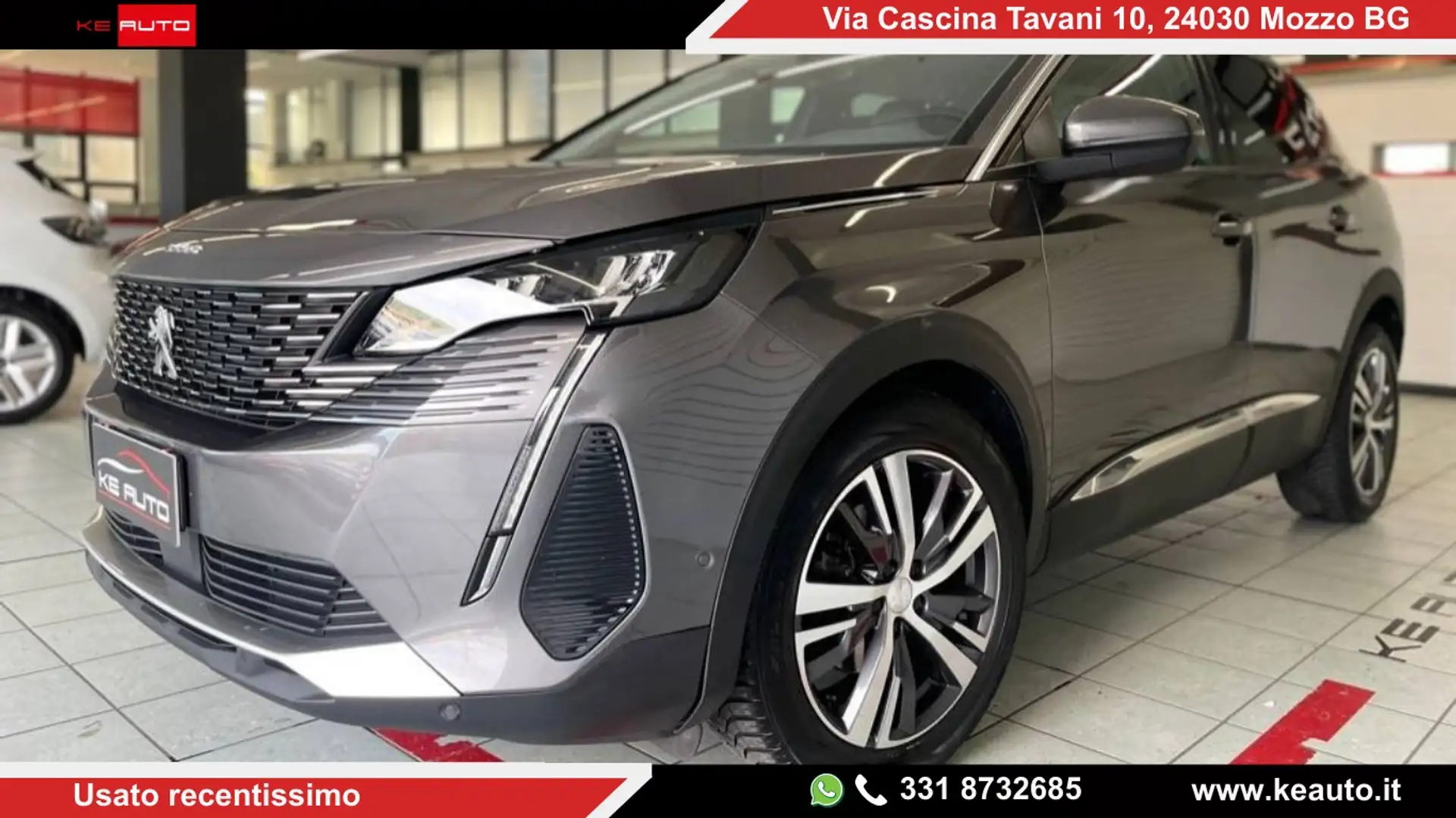 Peugeot 3008 1.5 bluehdi Allure Pack Eat8 Grigio - 1