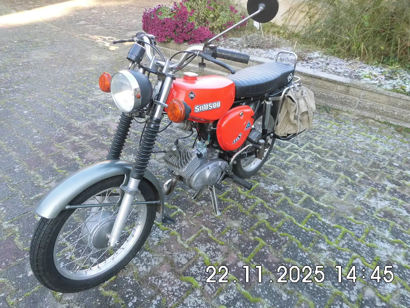 Simson S 50 S50 B2 guter Originalzustand Elektronik Papiere Rouge - 1