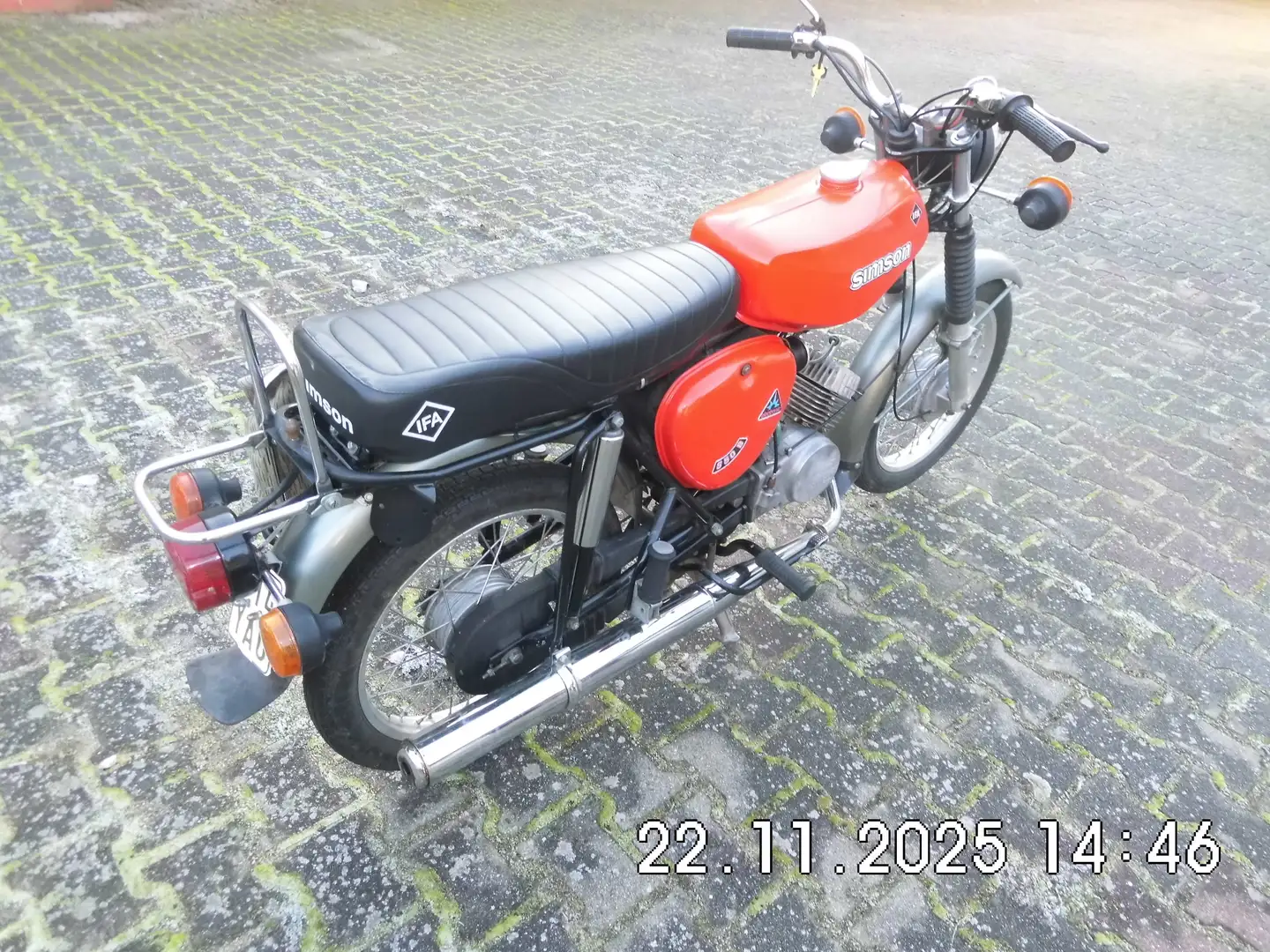 Simson S 50 S50 B2 guter Originalzustand Elektronik Papiere Rouge - 2