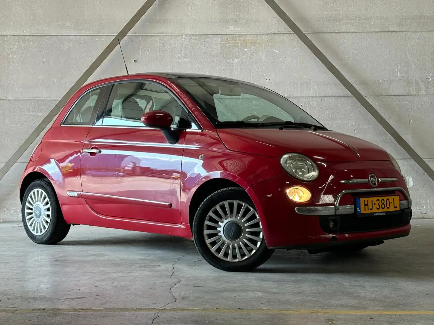 Fiat 500 1.2 Naked Panodak Clima Lmv Koopje! Rood - 2