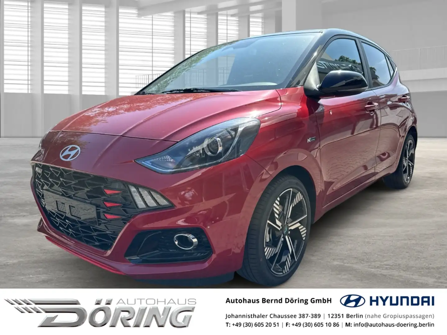 Hyundai i10 N Line 1.0 Turbo (90 PS) MY25 Dachlackierung Roşu - 1