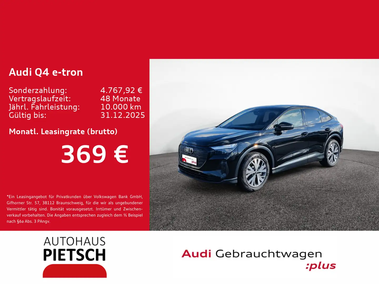 Audi Q4 e-tron 45 LED NAVI Sportsitze Schwarz - 1