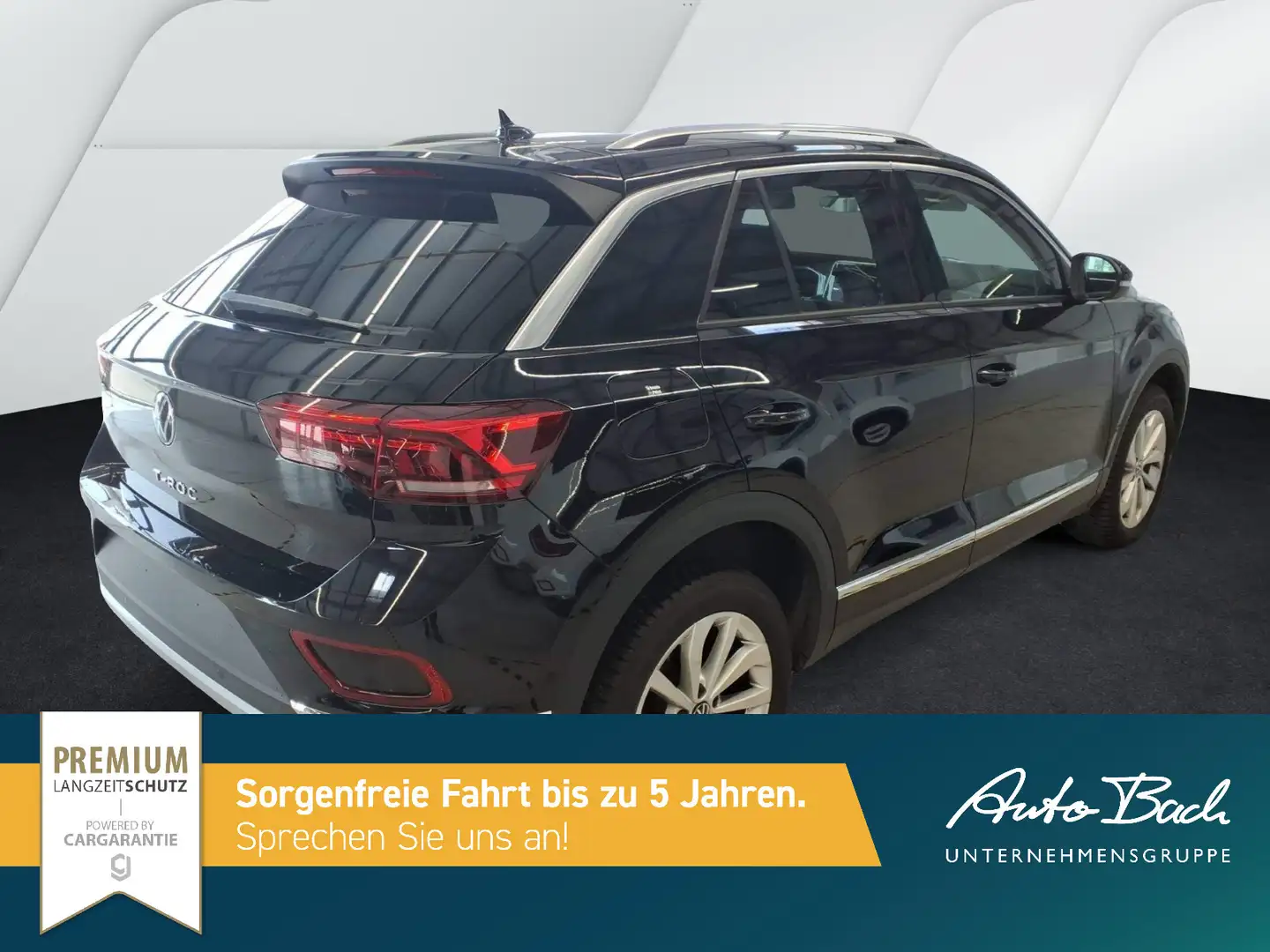 Volkswagen T-Roc 1.5 TSI DSG Style, Navi, LED, AHK, Park As Schwarz - 2