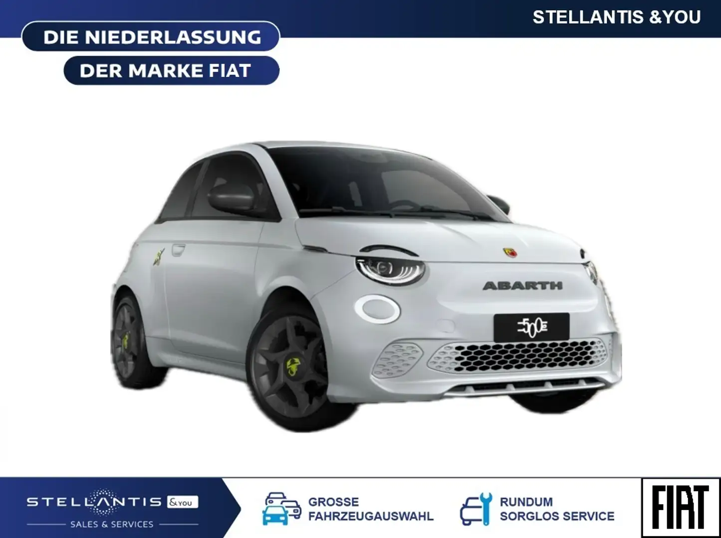 Abarth 500 Elektro 42 kWh **SONDERLEASING** Weiß - 1
