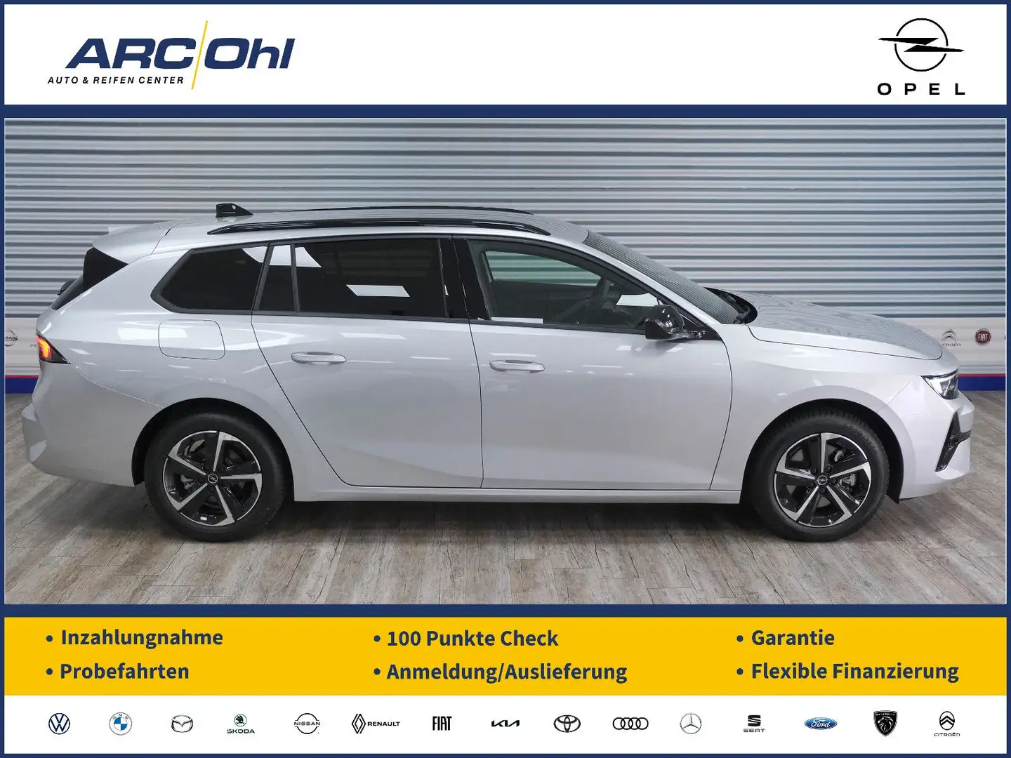 Opel Astra L 1.2 ST GS *NAVI/MATRIX/SHZ/PDC/360/AHK* Argent - 1