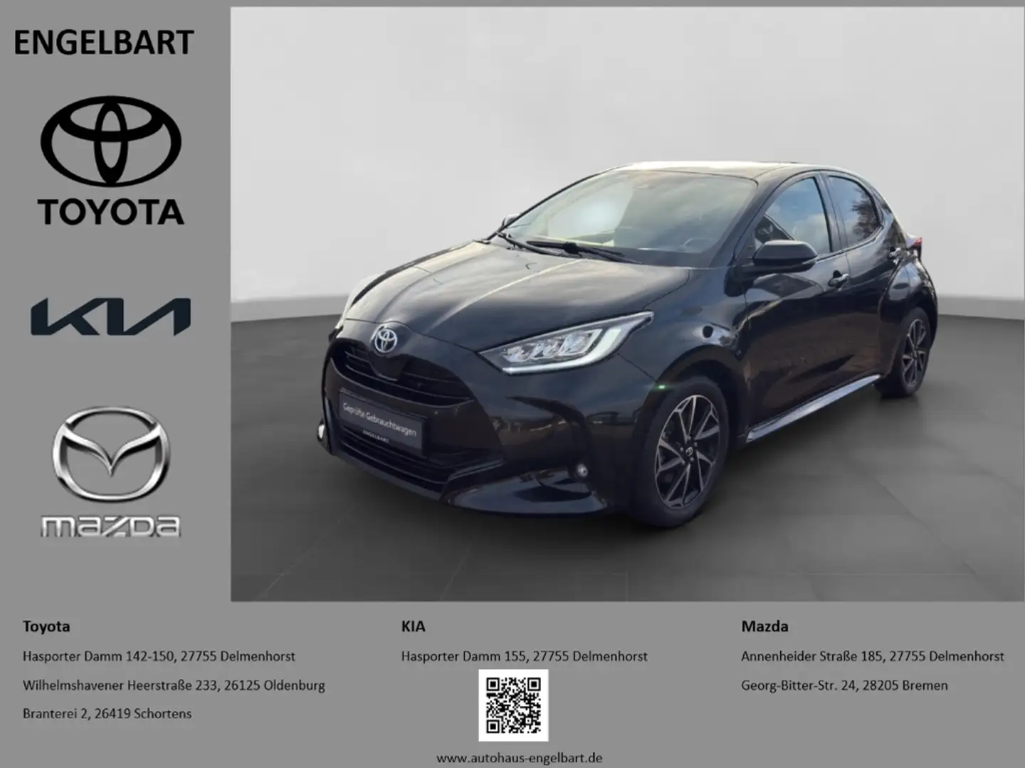 Toyota Yaris Hybrid Team D CarPlay Klimaautom Sitzheizung Schwarz - 1