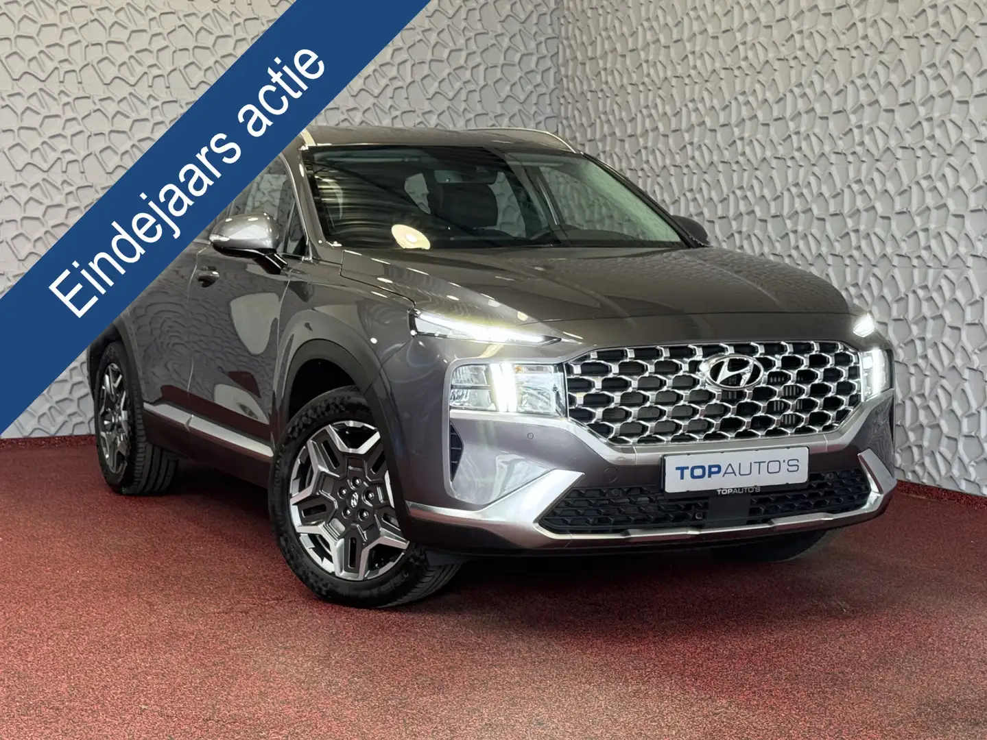 Hyundai SANTA FE 1.6 T-GDI PHEV PREMIUM 7P AWD LEER ELEK.KLEP CAMER Gris - 1