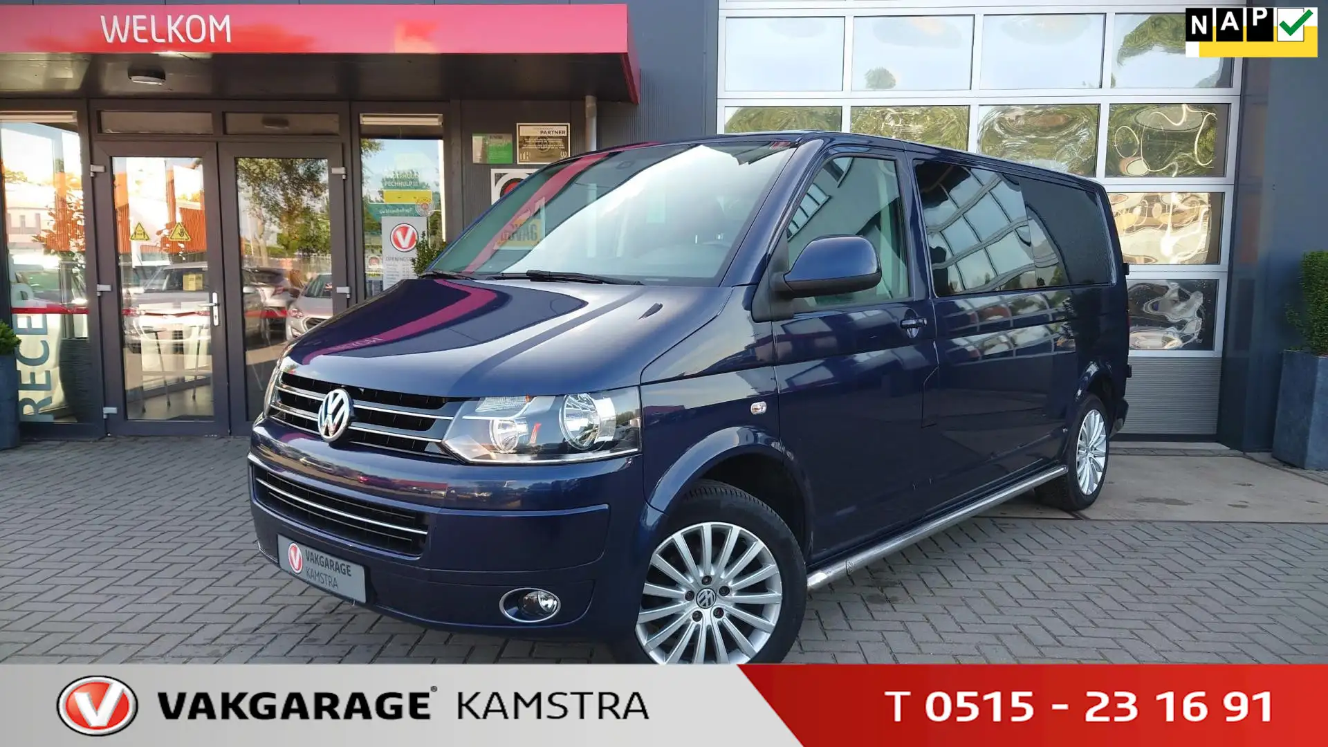 Volkswagen Transporter 2.0 TDI L2H1 DC DSG/Airco/Cruise/Navi - 1