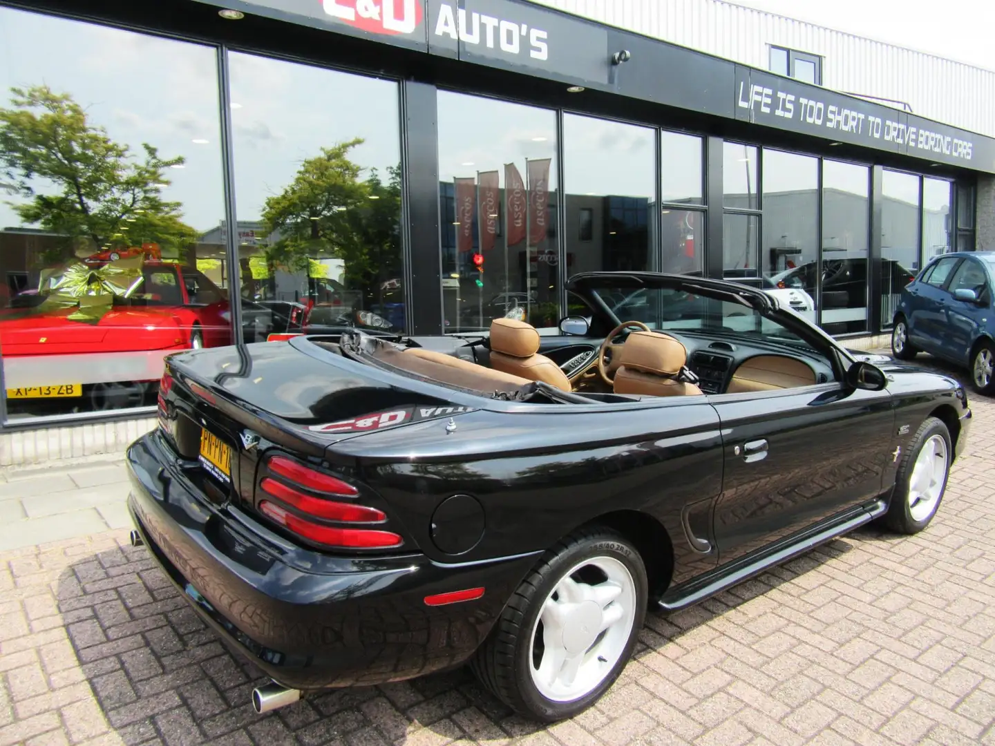 Ford Mustang USA 5.0 V8 Convertible 1996 ORIG NL LEDER AC Negro - 2