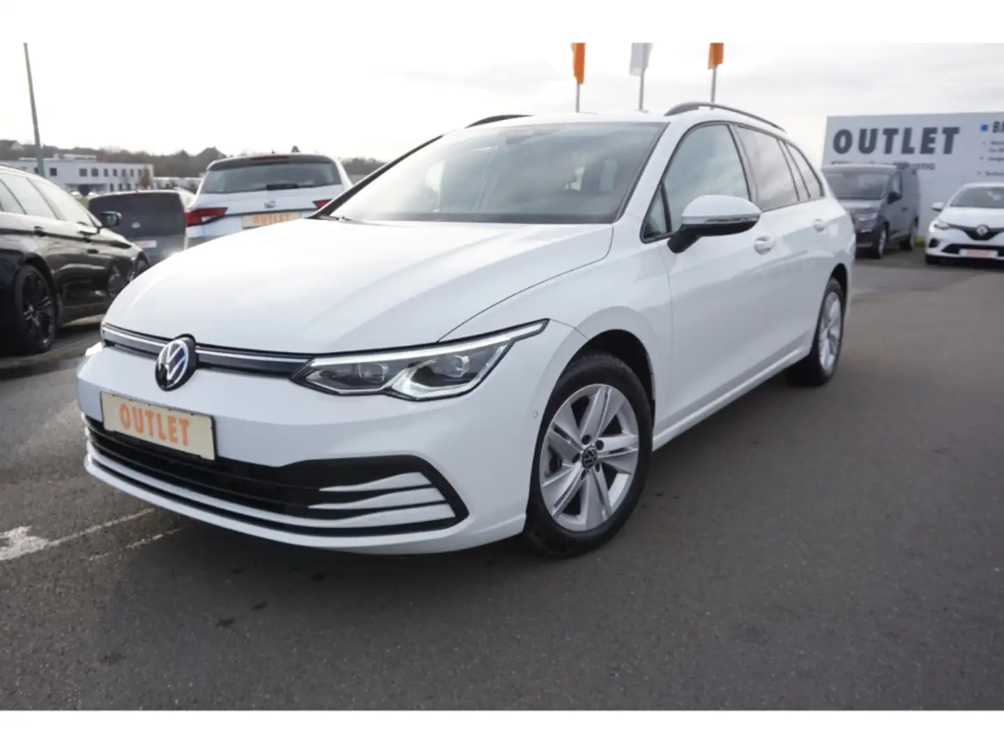 Volkswagen Golf VIII Var.1.5 TSI-LED-Navi-Abst.temp-Sihz-PDCCam-EU Weiß - 1