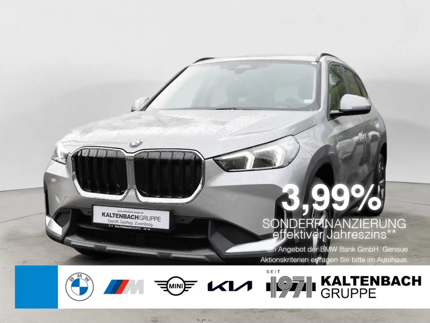 BMW X1 xDrive 20d AHK LED NAVI KAMERA KLIMA Argent - 1