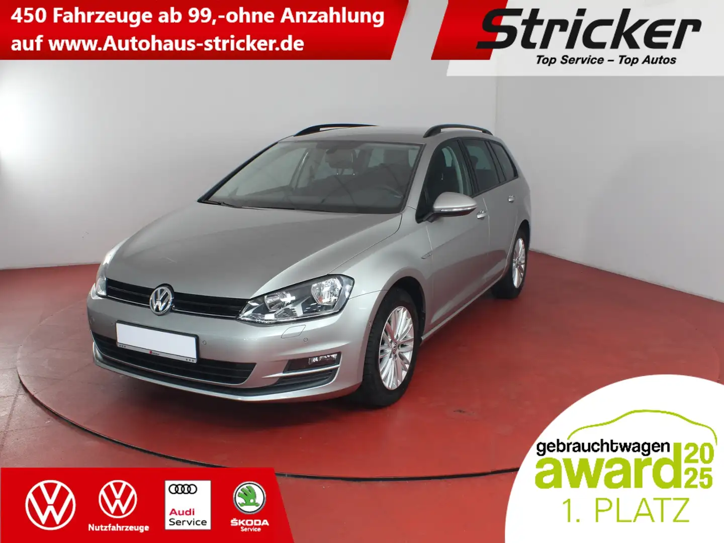 Volkswagen Golf Variant Cup 1.2TSI TÜV bis 06/2027 Navi Sitzheizung Silber - 1