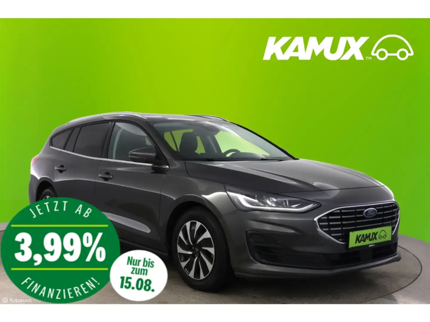 Ford Focus 1.5EB Turnier Aut.Titanium+LED+NAVI+PDC Grau - 1