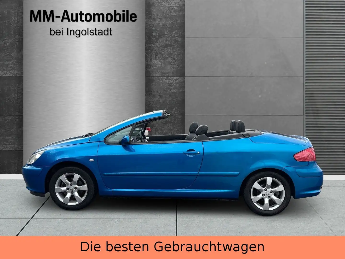 Peugeot 307 CC Cabrio-Coupe Basis-TÜV NEU-LEDER-TOP Blau - 2