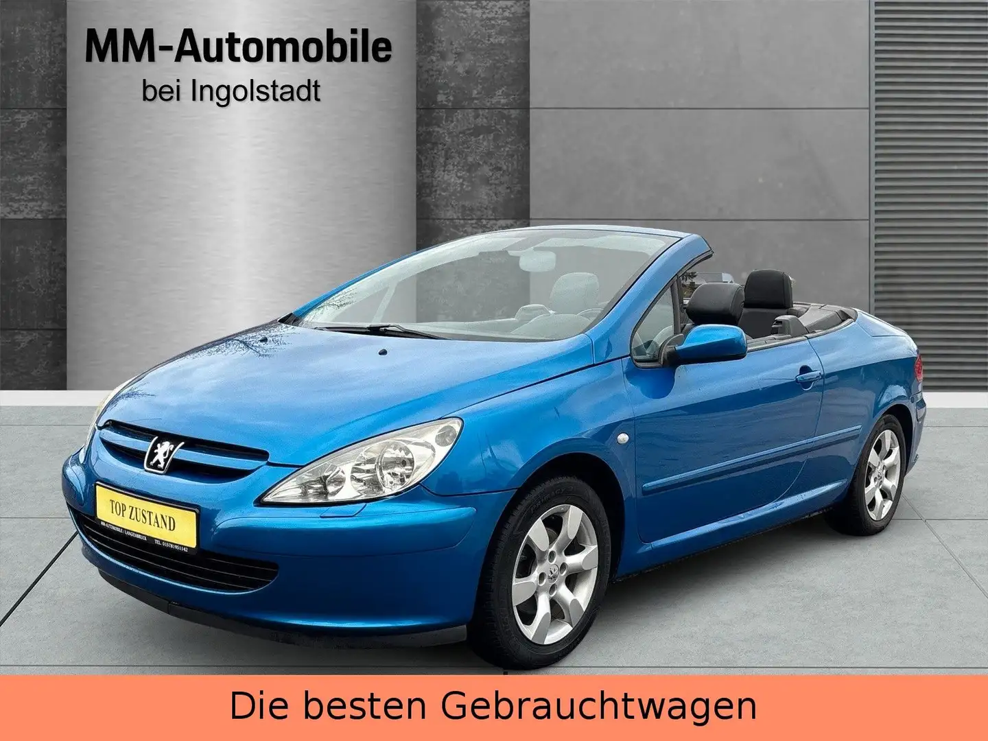 Peugeot 307 CC Cabrio-Coupe Basis-TÜV NEU-LEDER-TOP Blau - 1