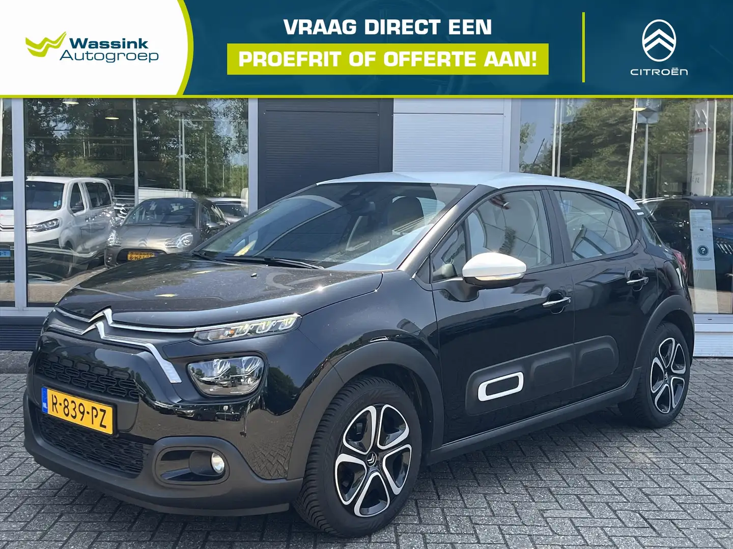 Citroen C3 1.2 PureTech 83pk FEEL Edition | Airconditioning | Zwart - 1