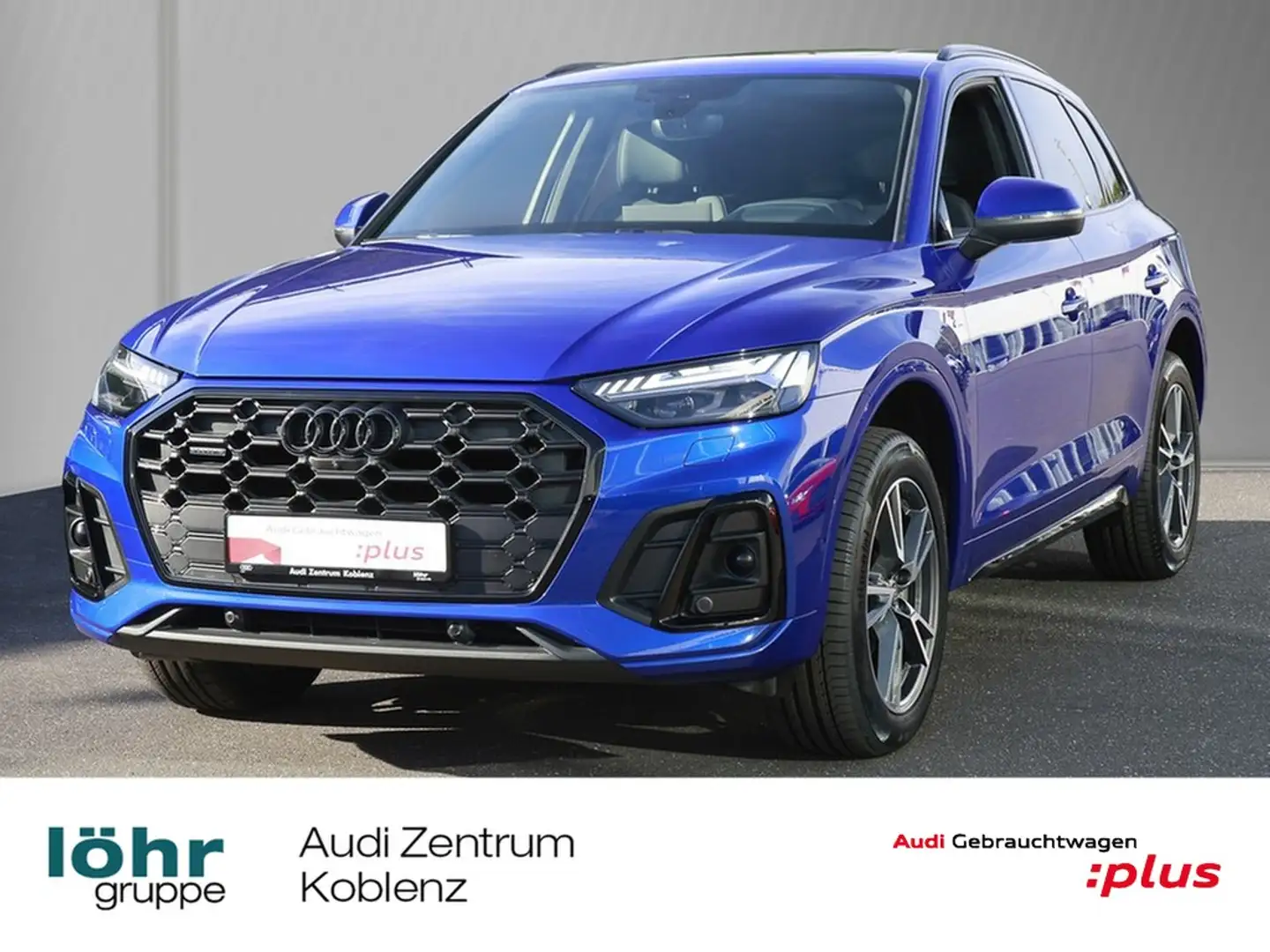 Audi Q5 40 TDI S line Matrix AHK Head-up Panorama ACC Blau - 1