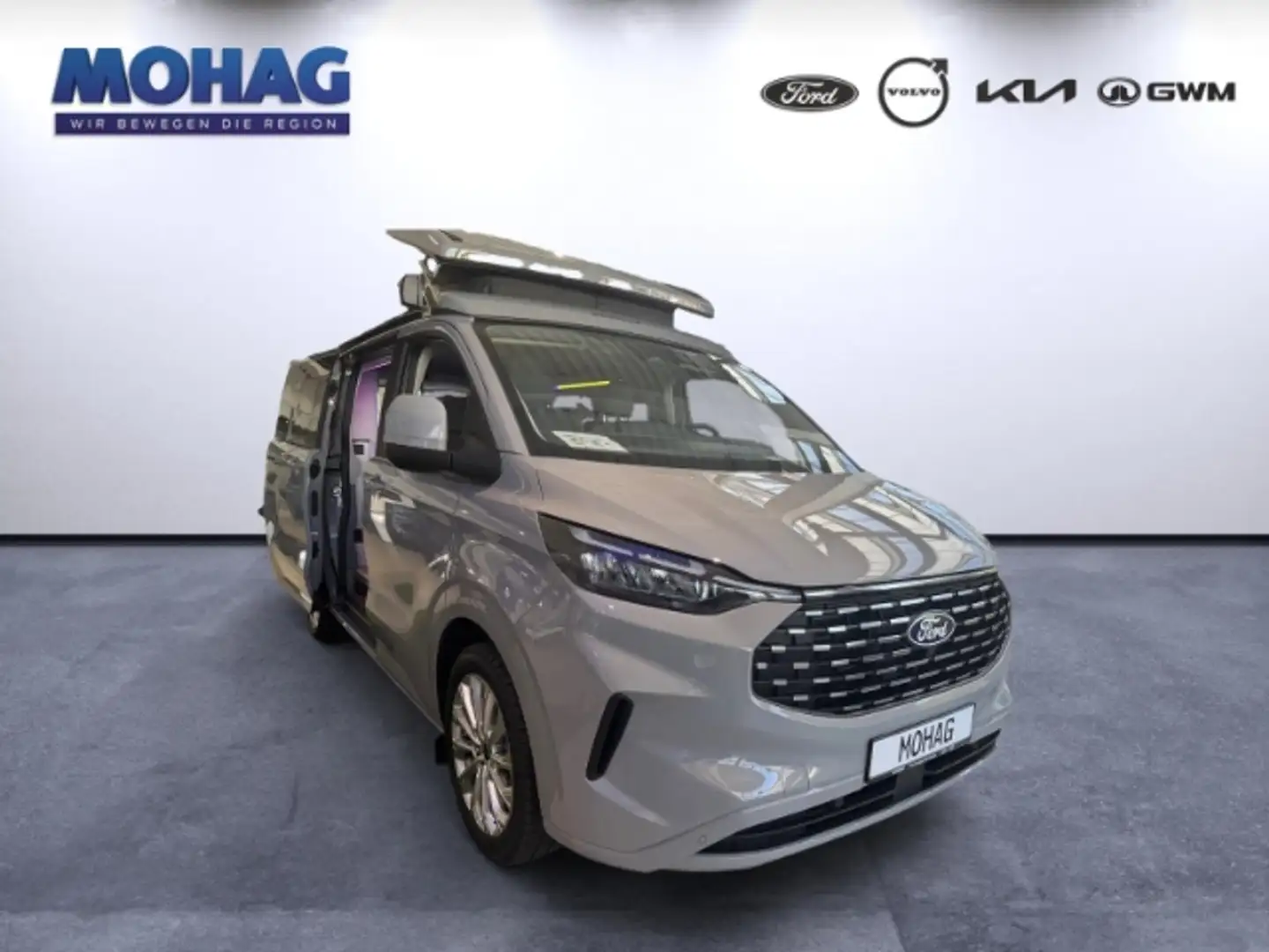 Ford Transit Custom Nugget Titanium*MARKISE*19 ZOLL*BEH. RÜCKBANK* Gris - 2