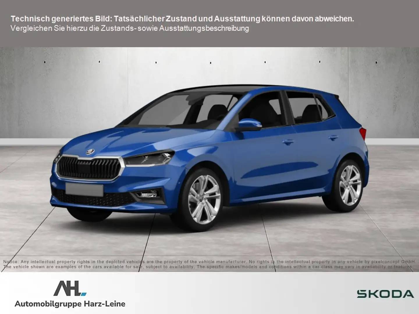 Skoda Fabia 1.0 TSI Drive LED Navi PDC RFK SHZ Blau - 1