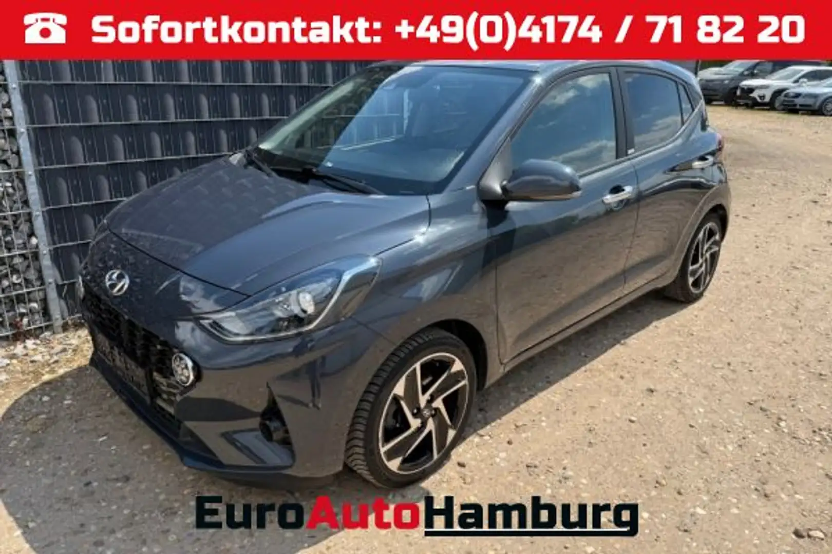 Hyundai i10 1.2 AT Prime Navi SHZ Allwetter Grau - 1
