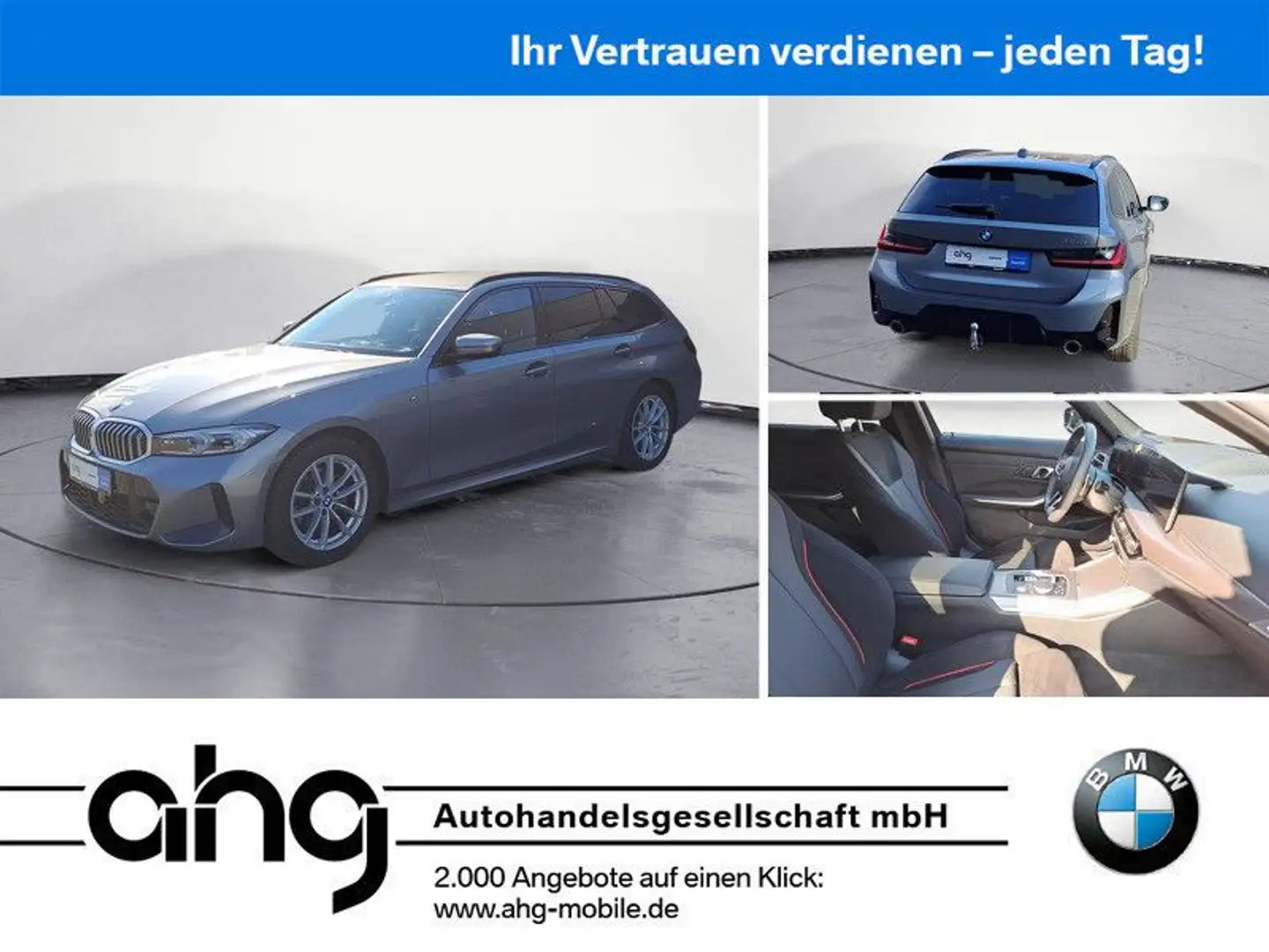BMW 320 i Touring M-Sport *LED*ACC*AHK*PDC*SHZ*DAB*Na Grau - 1