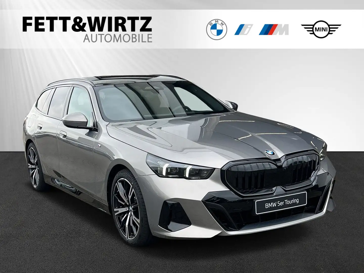 BMW 520 d Touring M Sport Pro|AHK|Pano|HarmanKardon Gris - 1