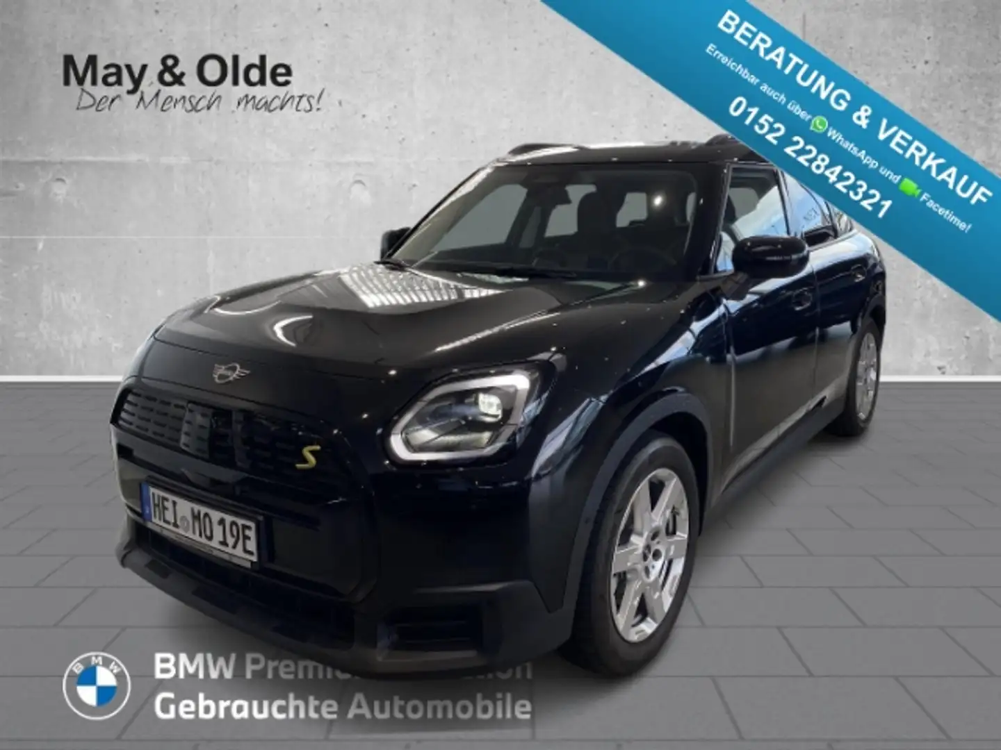 MINI Cooper SE Countryman Classic Trim M Plus PANO AHK LED NAVI HUD El. Heck Negro - 1