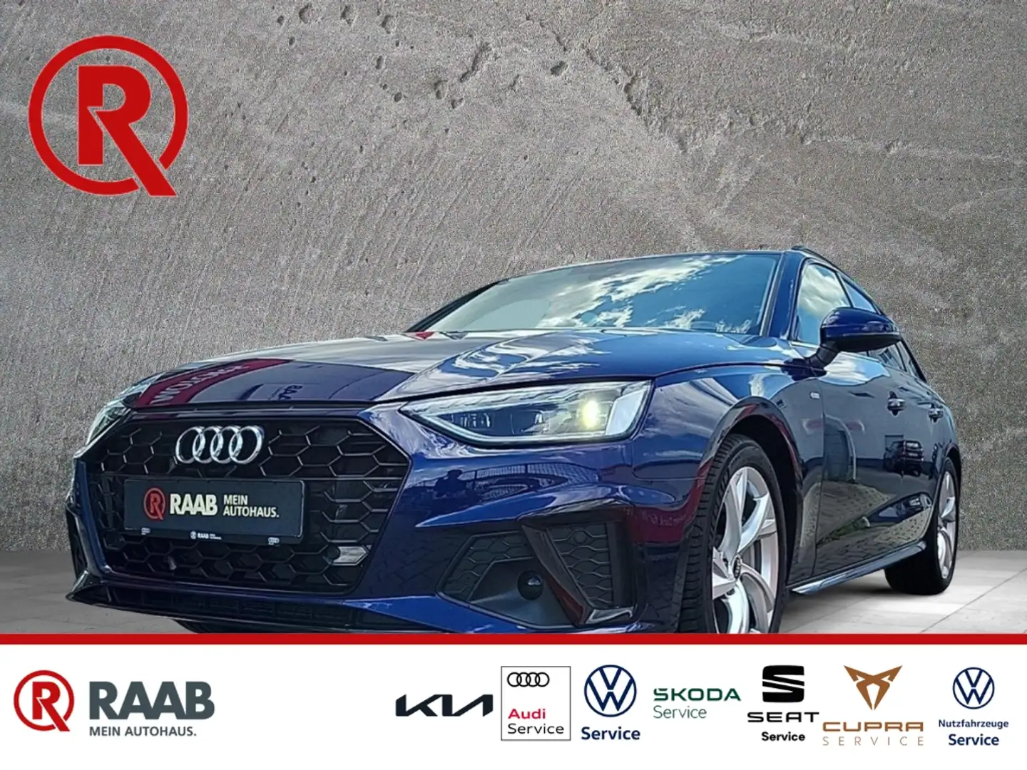 Audi A4 Avant 40 TDI S line El. Panodach Navi Digitales Co Kék - 1