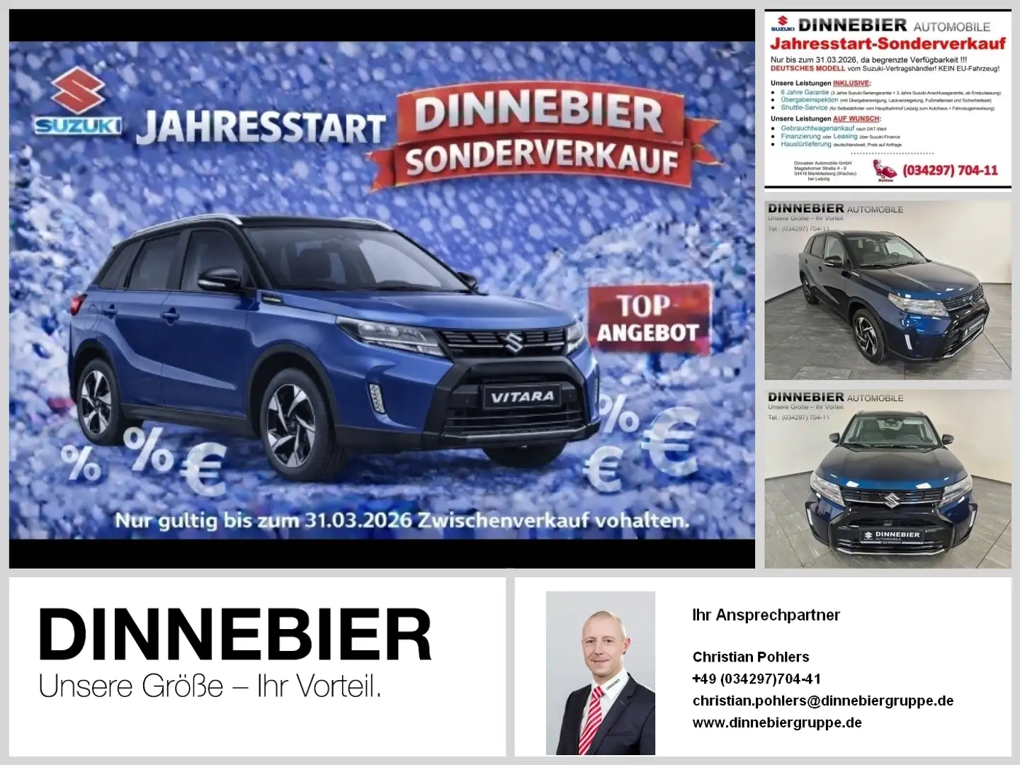 Suzuki Vitara Comfort+ Allwetterr. *6 Jahre Garantie* Schwarz - 1