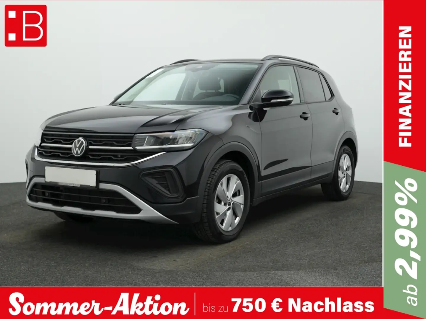 Volkswagen T-Cross 1.0 TSI Life AHK NAVI KAMERA Schwarz - 1