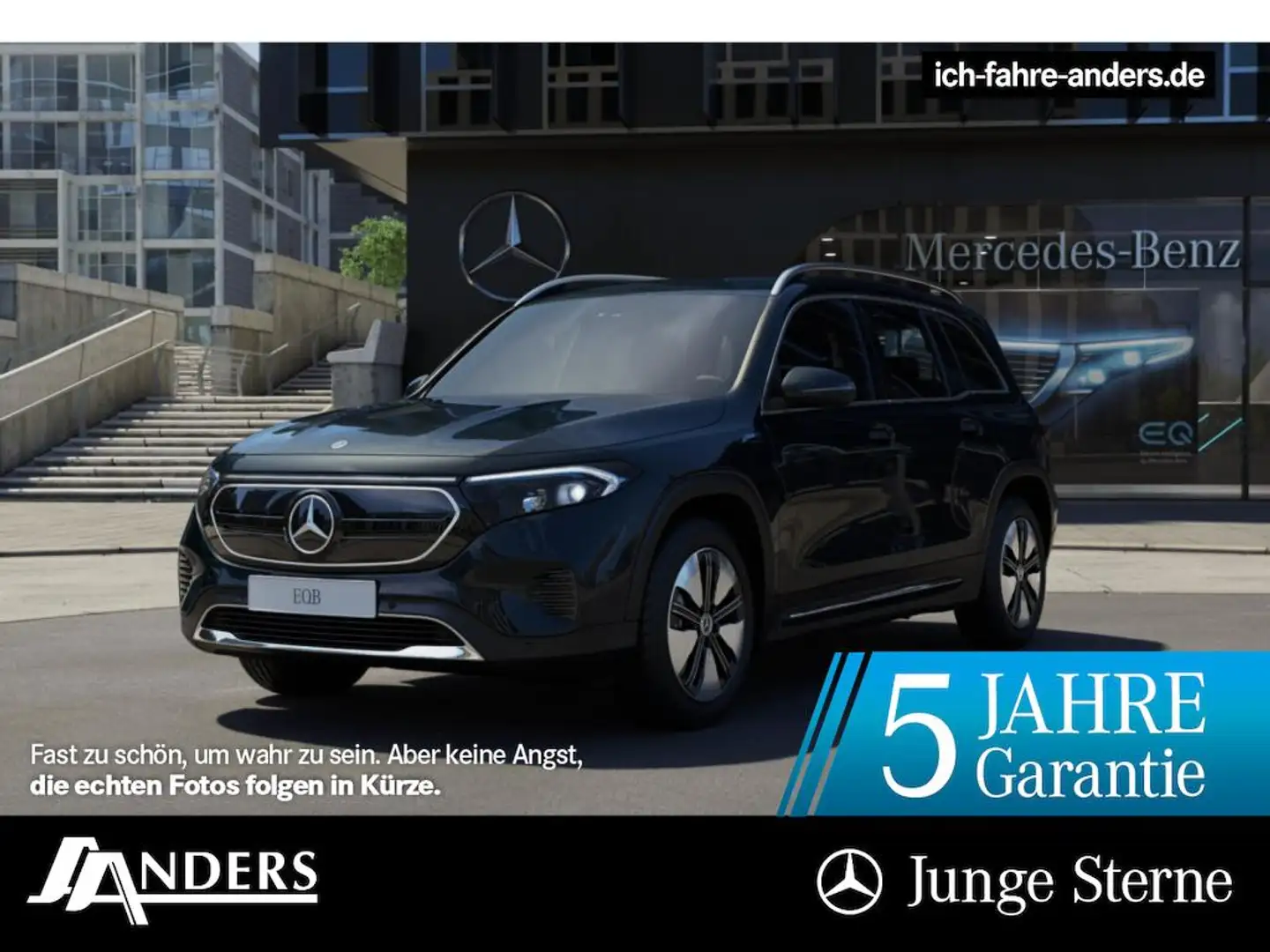 Mercedes-Benz EQB 300 4M Electric Art+MBUX+LED+Kam+SHZ+EASY-P. Noir - 1