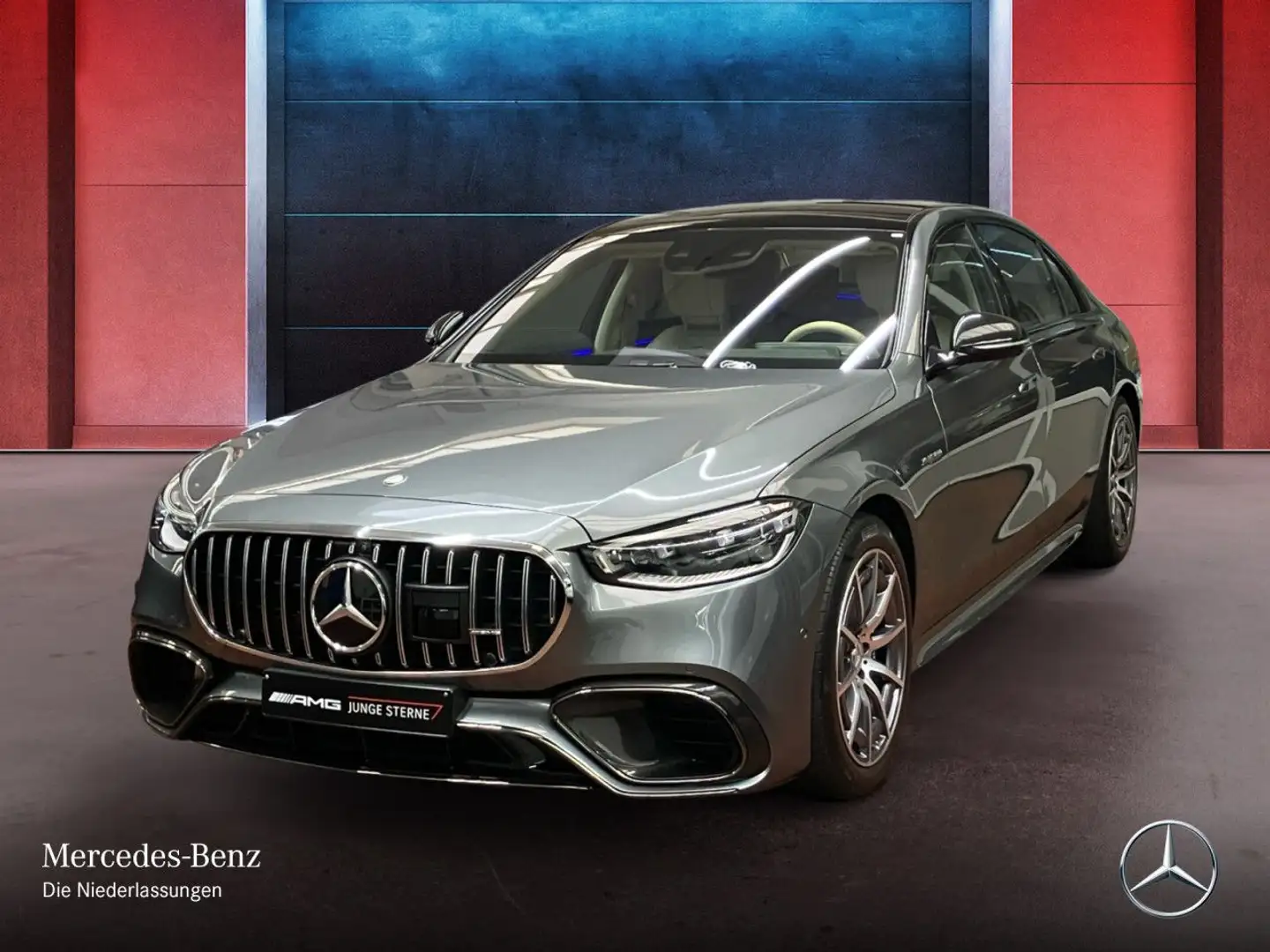 Mercedes-Benz S 63 AMG S 63 E PANO+DIGITAL-L+BURMESTER3D+SITZKLIMA+TV Grau - 2