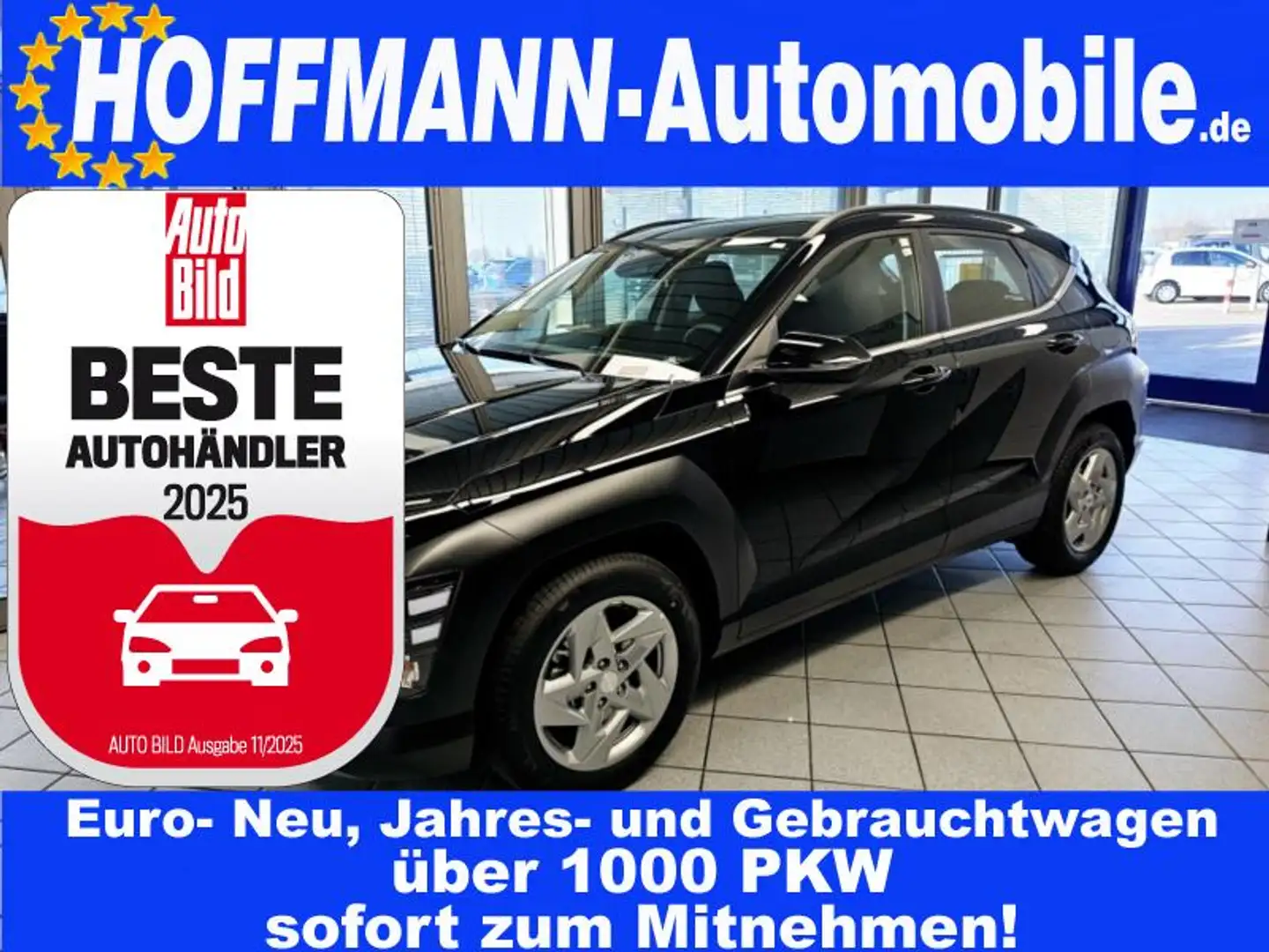 Hyundai KONA Trend Climatr.,Navi,Kamera,Sitzhzg.,ACC,Alu Schwarz - 1