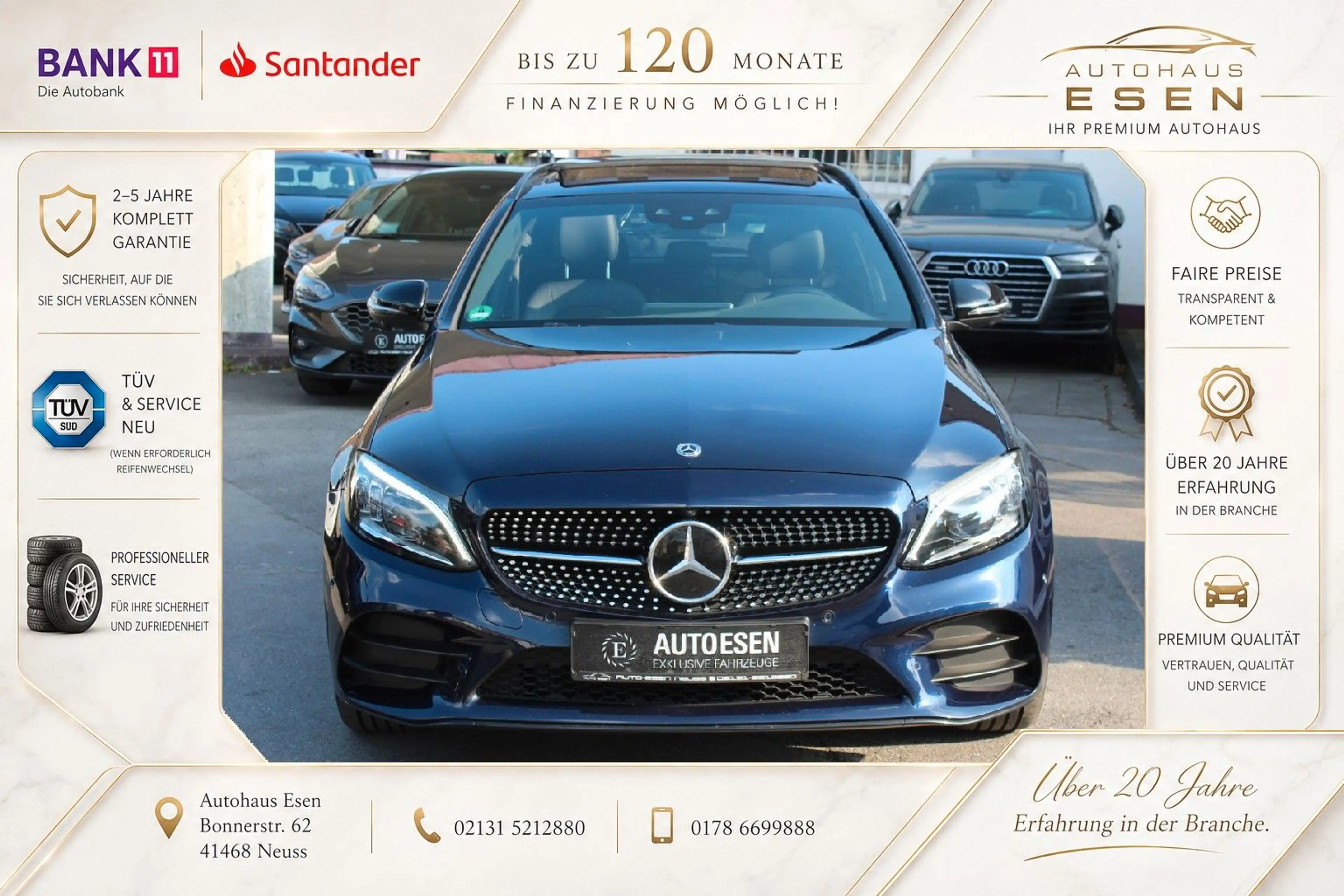 Mercedes-Benz C 400 4MATIC+PANO+BURMESTER+360°KAMERA+NIGT+KEY