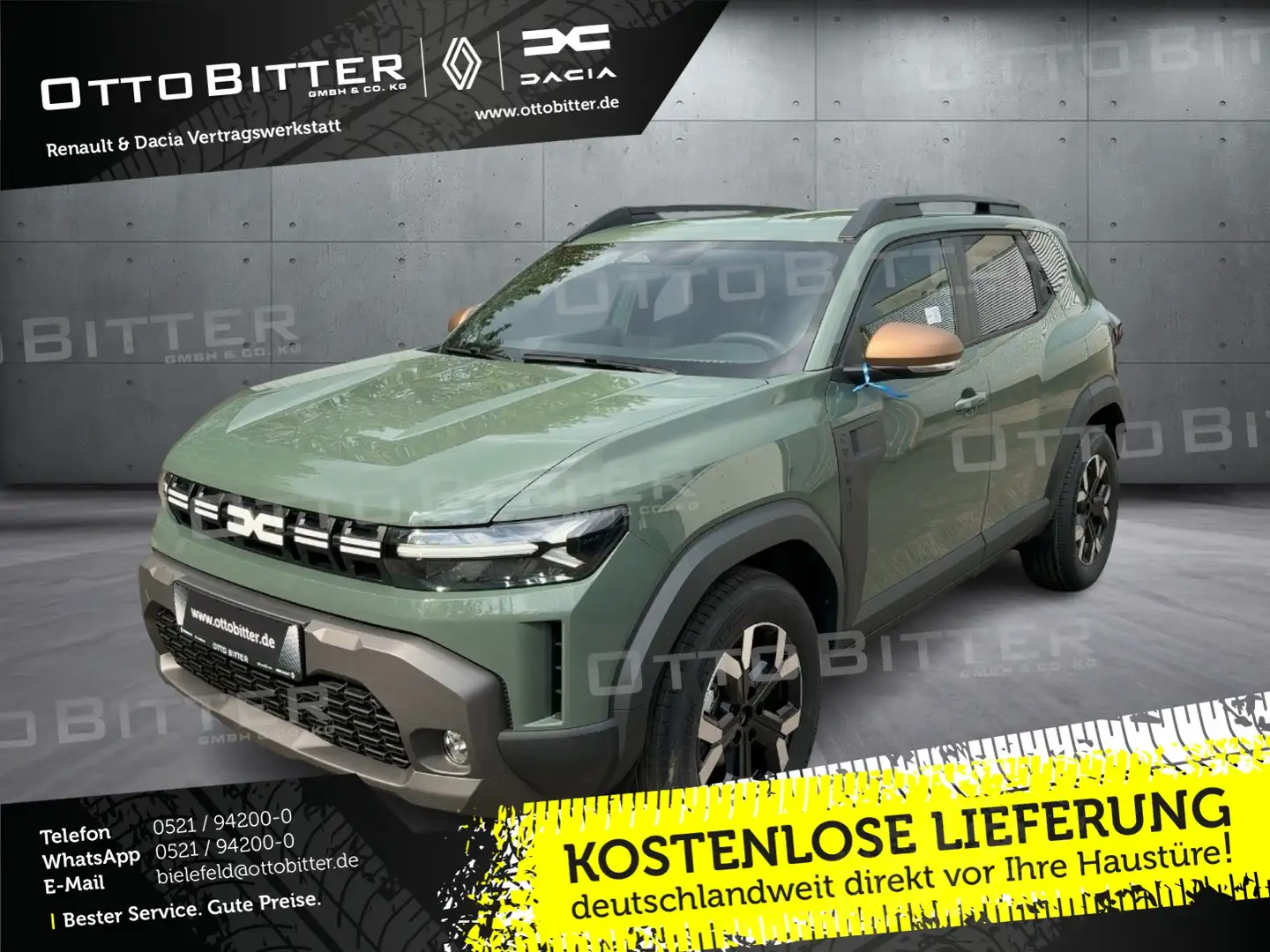 Dacia Duster Extreme TCe130 ALU/KAEMRA/WINTERPAKET Groen - 1