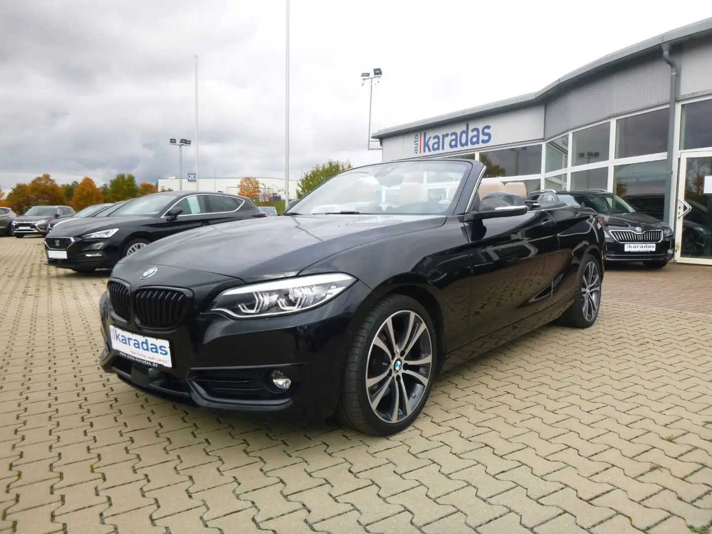 BMW 230 i Cabrio Sport LineSport AUT/Sport-Line/LED Schwarz - 1