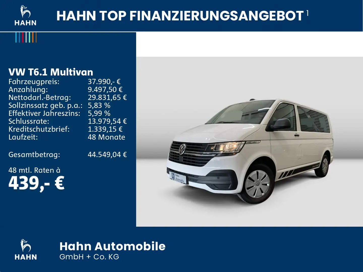 Volkswagen T6.1 Multivan 2.0 TDI Family Navi 7-Sitzer PDC Wit - 2