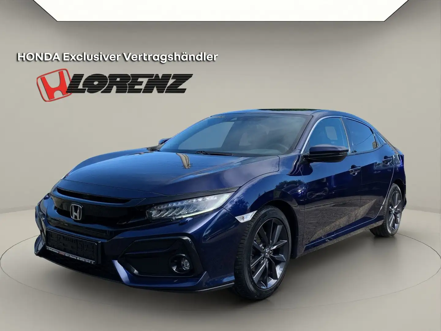 Honda Civic 1.0T Elegance Facelift M&S LED NAVI KAMERA Blau - 1