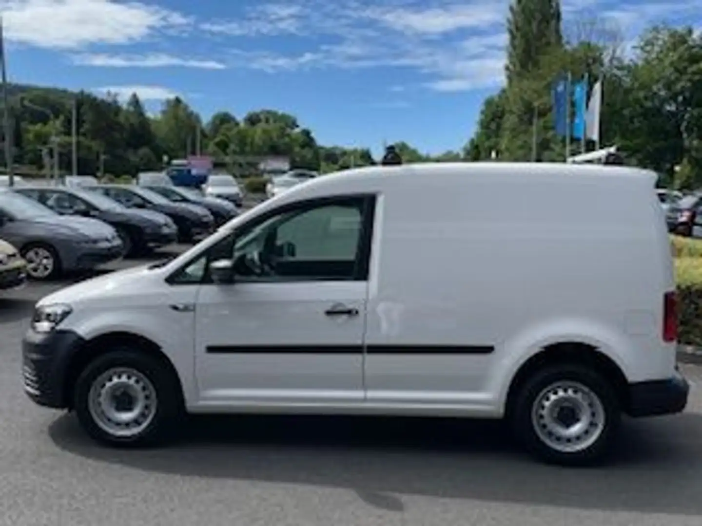 Volkswagen Caddy Kasten 1.0 TSI,Klima,Flügeltür,Radio,Parkh Weiß - 2