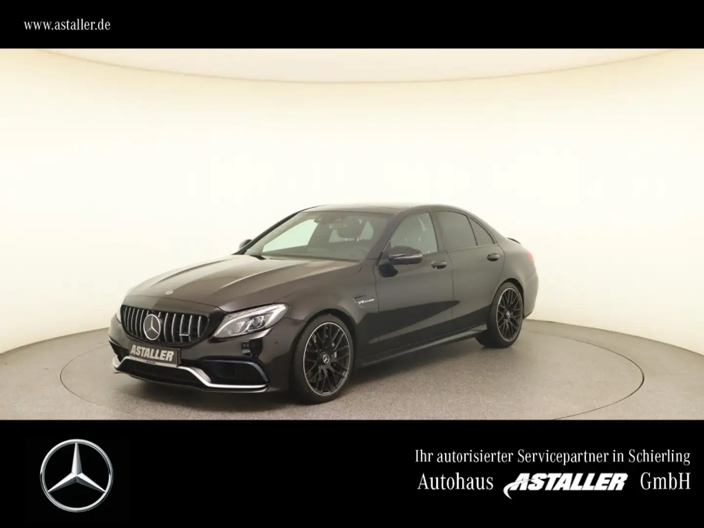 Mercedes-Benz C 63 AMG V8 AHK+Pano+Dist+19"+360°+KEIN OPF+LED Black - 1