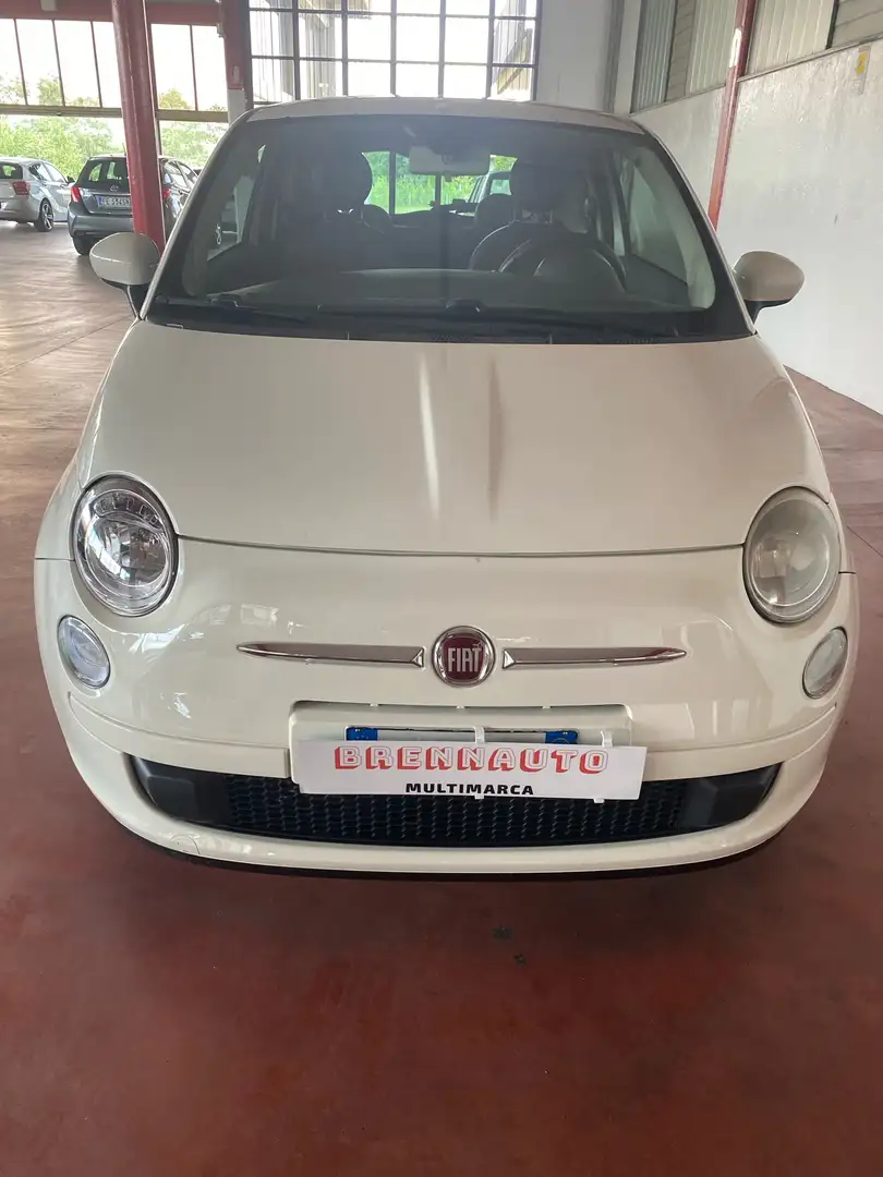 Fiat 500 1.3 mjt 16v Lounge 95cv Blanc - 1