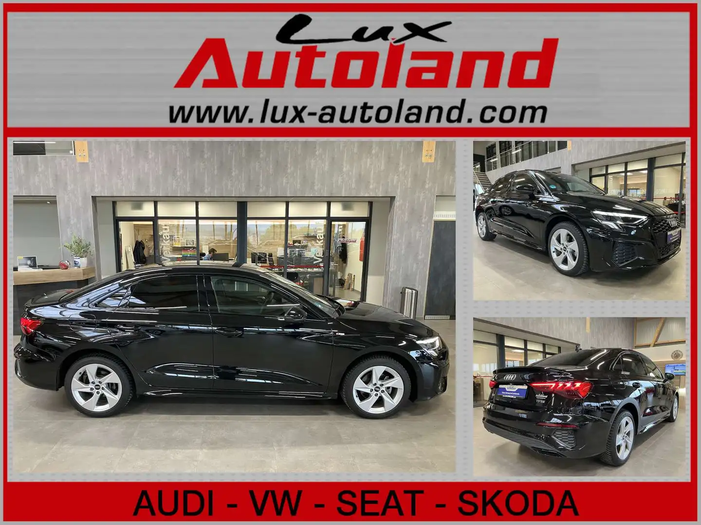 Audi A3 Lim 35 TFSI S line S-tronic LED Navi Kame ACC Noir - 1