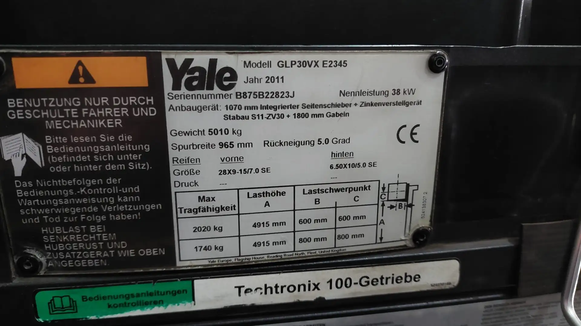 Otros GABELSTAPLER Yale GLP30VX E2345 Amarillo - 1