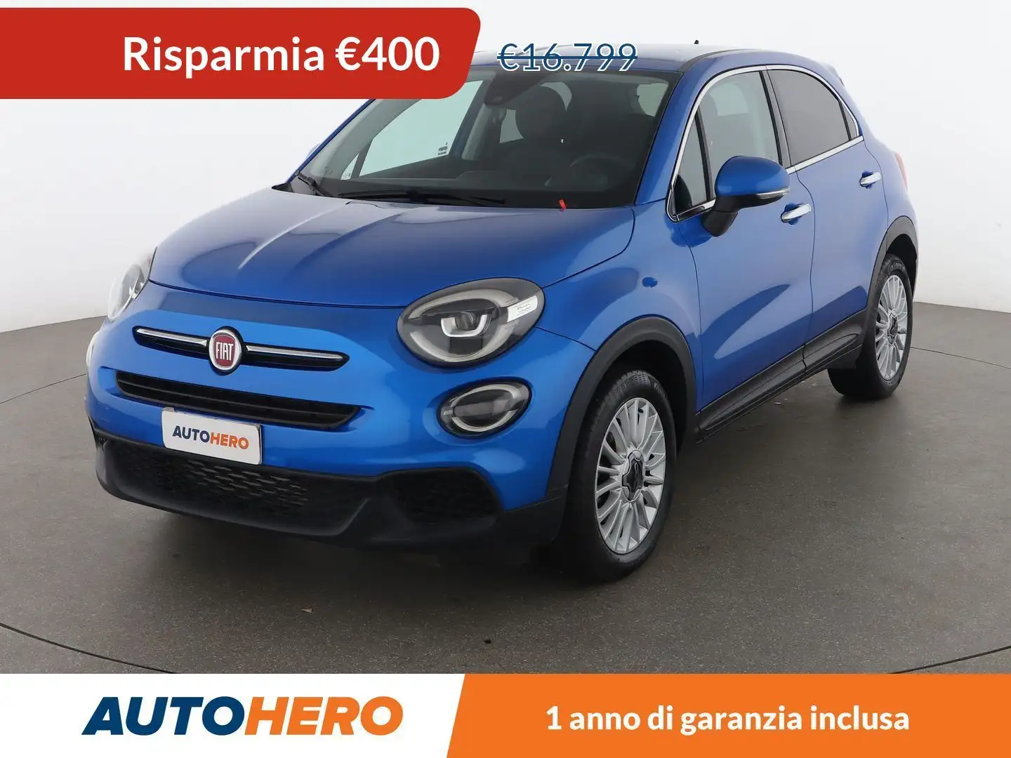 Fiat 500X 1.6 JTDM Urban 120 CV Bleu - 1