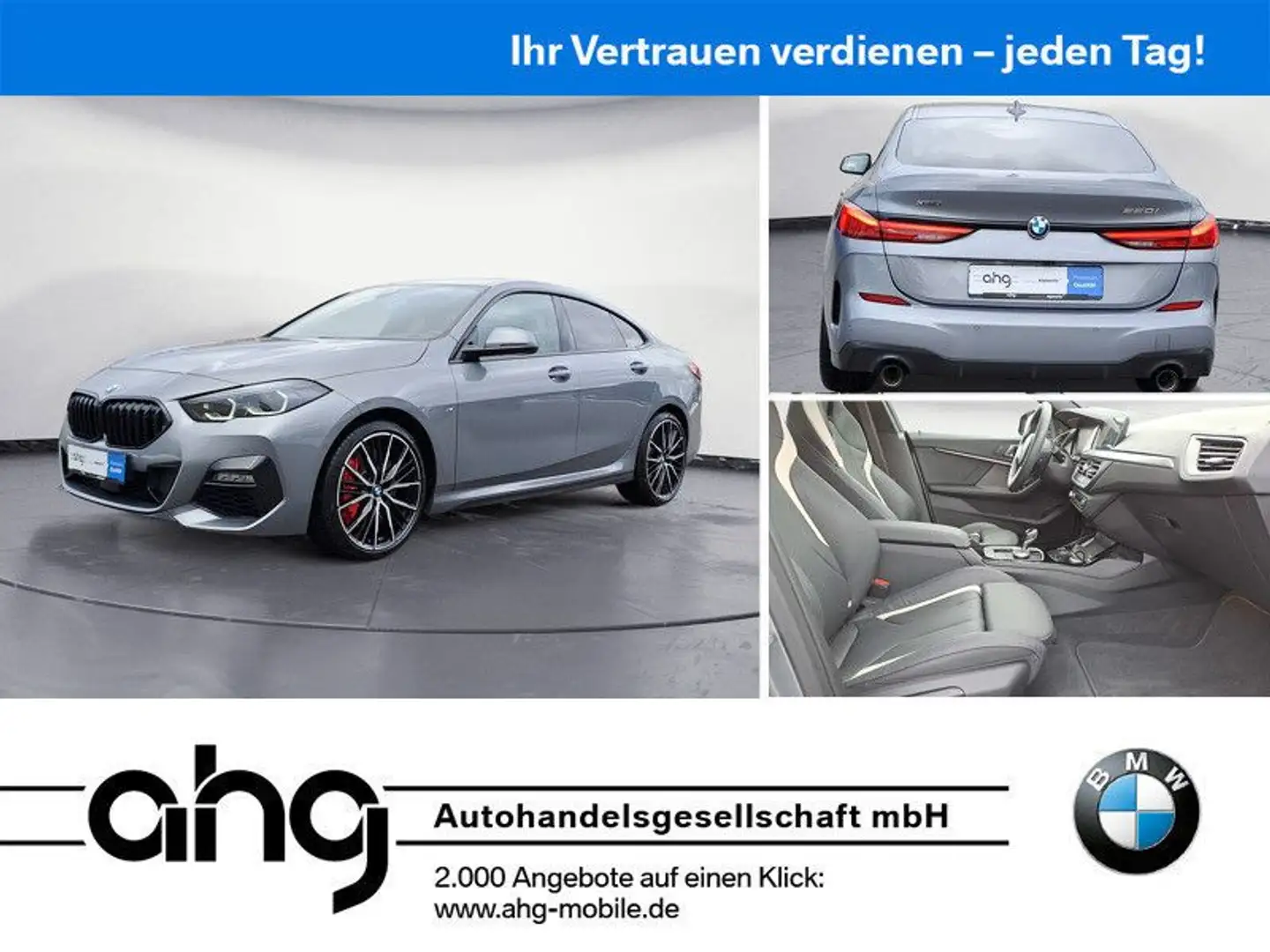 BMW 220i xDrive Gran Coupe Edition Navi Leder ACC Pa Gris - 1