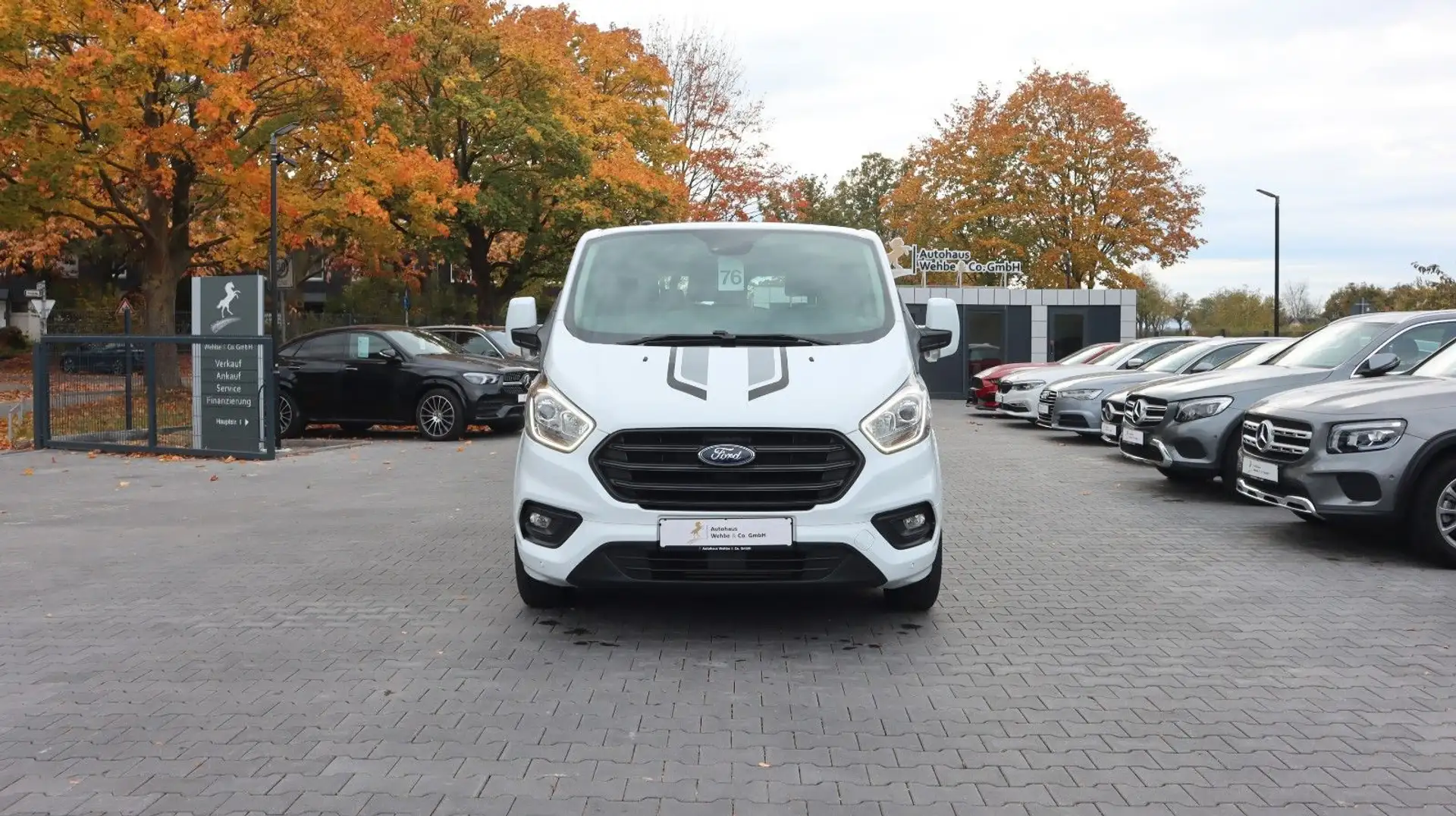 Ford Transit Custom Kombi 320 L1 Klima AHK PDC Blanc - 2