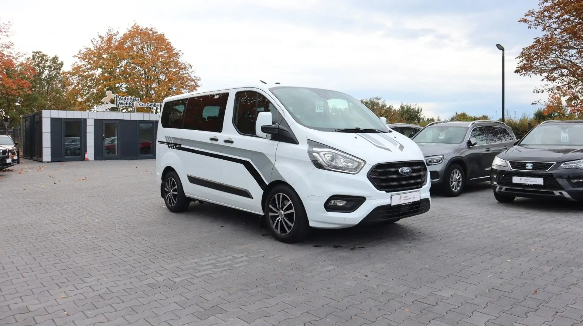 Ford Transit Custom Kombi 320 L1 Klima AHK PDC Blanc - 1
