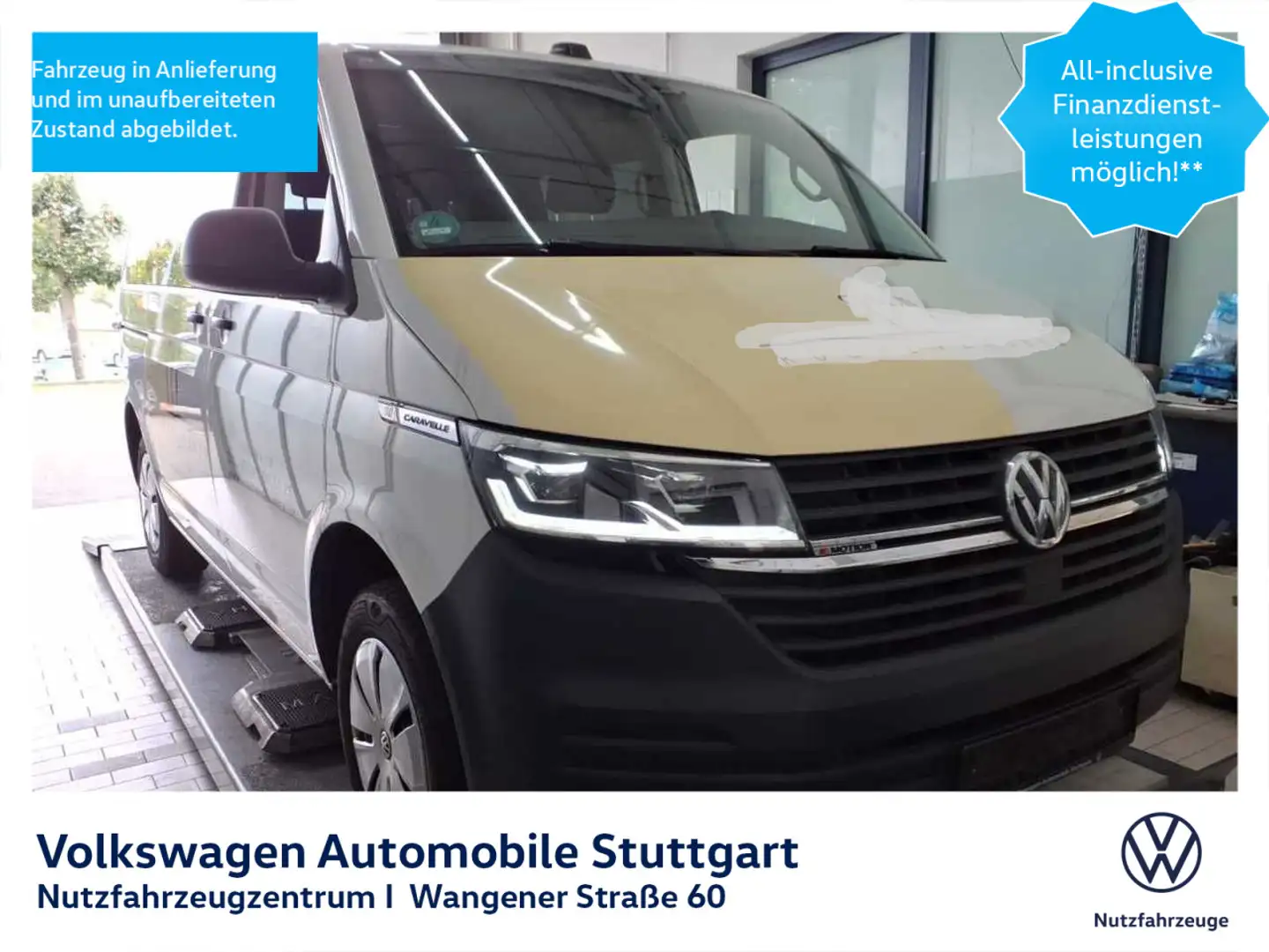 Volkswagen T6.1 Caravelle Trendline 4Motion DSG Euro 6d Weiß - 1